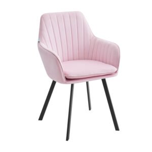 Velvet dining chair with armrests DC005